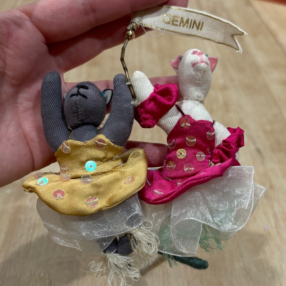 Anthropologie Zodiac Gemini Mice Twins Christmas Ornament - Picture 6 of 7
